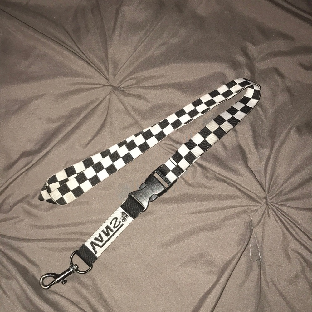 Vans checkerboard lanyard